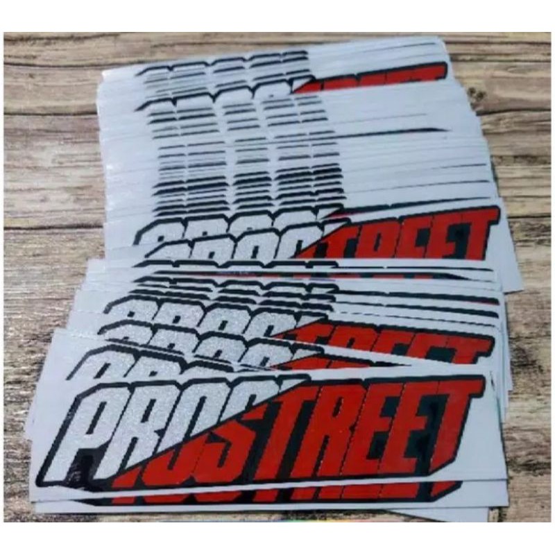 STICKER PROSTREET merah putih