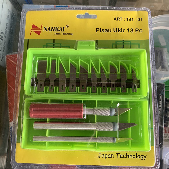 Pisau Ukir NANKAI Set 13 pcs Alat Ukir Kayu Nankai 13 pcs