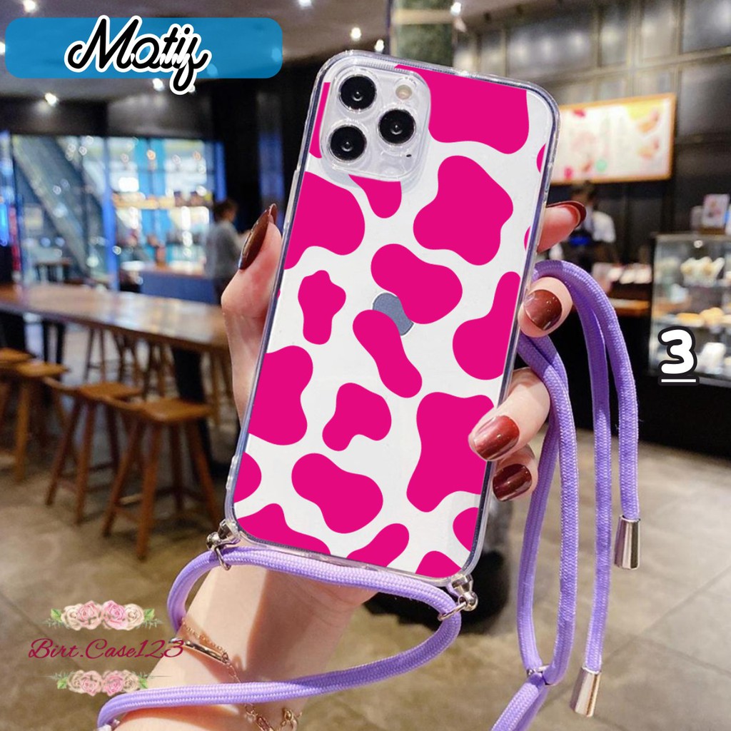 Softcase Slingcase Lanyard Bening MOTIF Xiaomi Redmi 6 6a 7 7a 8 8a 9 9a 9c Pro BC4335