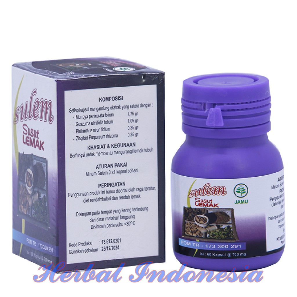 Herbal Pelangsing SUSUT LEMAK SULEM | Langsing | Susut Perut