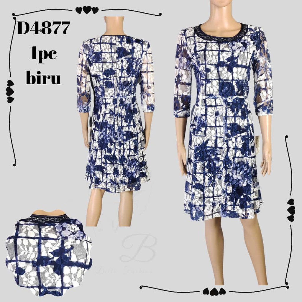 DRESS DRAGON BAHAN BROKAT KUALITAS PREMIUM IMPORT D-4877