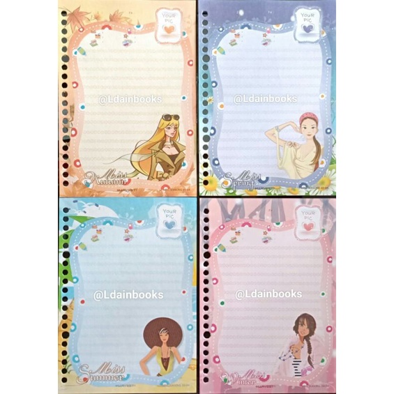 WAJIB BACA DESKRIPSI PRODUK Isi Binder Harvest A5 Miss Season Lengkap/Stiker Harvest/Binder A5 Harve