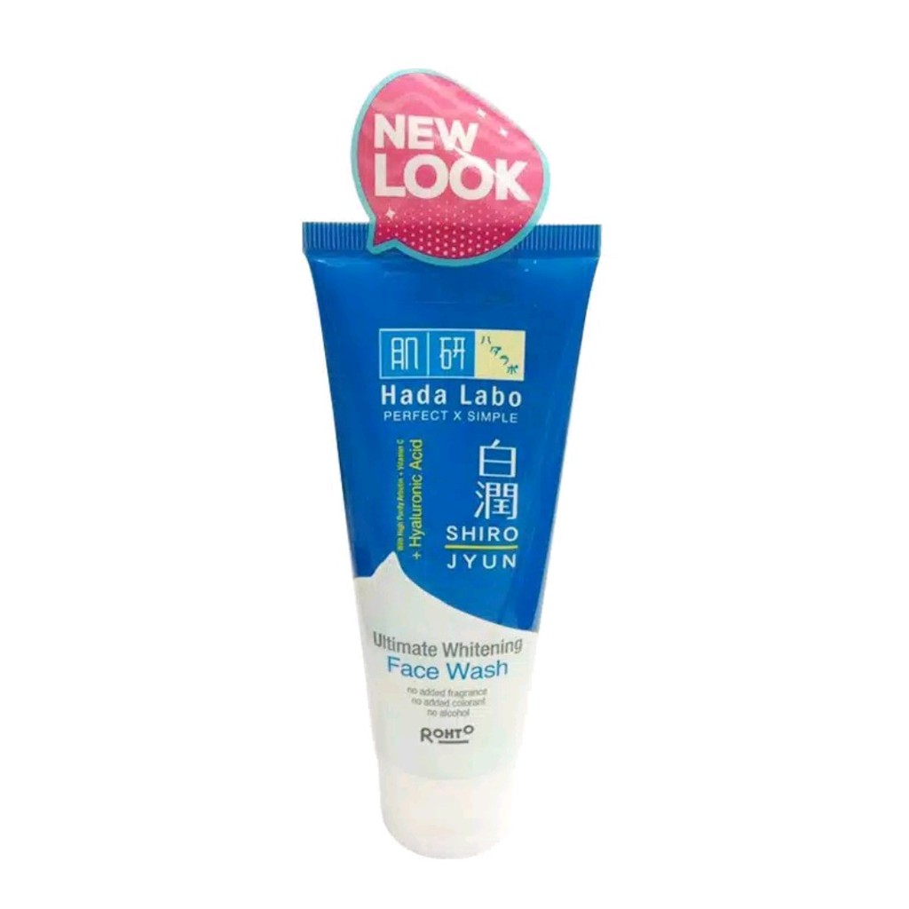 HADA LABO Shirojyun Ultimate Whitening Face Wash 50gr dan 100gr