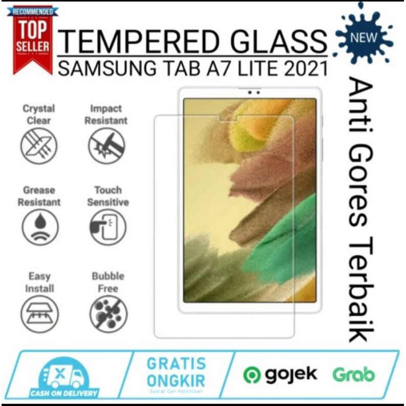 TEMPERED GLASS SAMSUNG GALAXY TAB A7 LITE 8.7 Inch T220 T225 Antigores