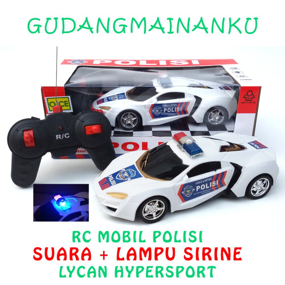 Mobil RC Remote Control Patroli Polisi PJR Suara Dan Lampu Mobil RC Remote Control Patroli Polisi PJR Suara Dan Lampu