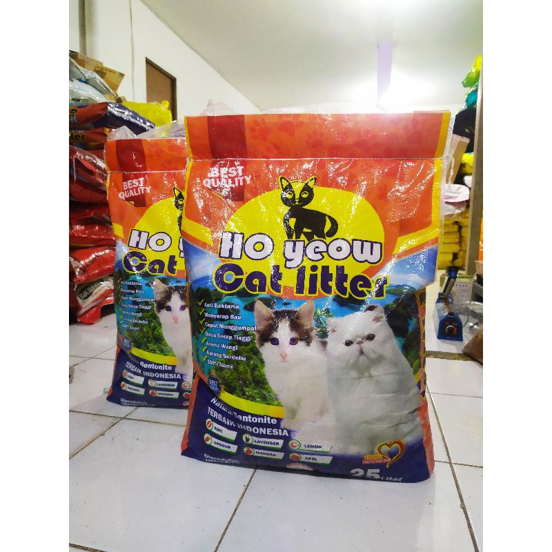 Pasir Ho Yeow 25L All Variant / Pasir Kucing Gumpal Wangi Ho Yeow 25l