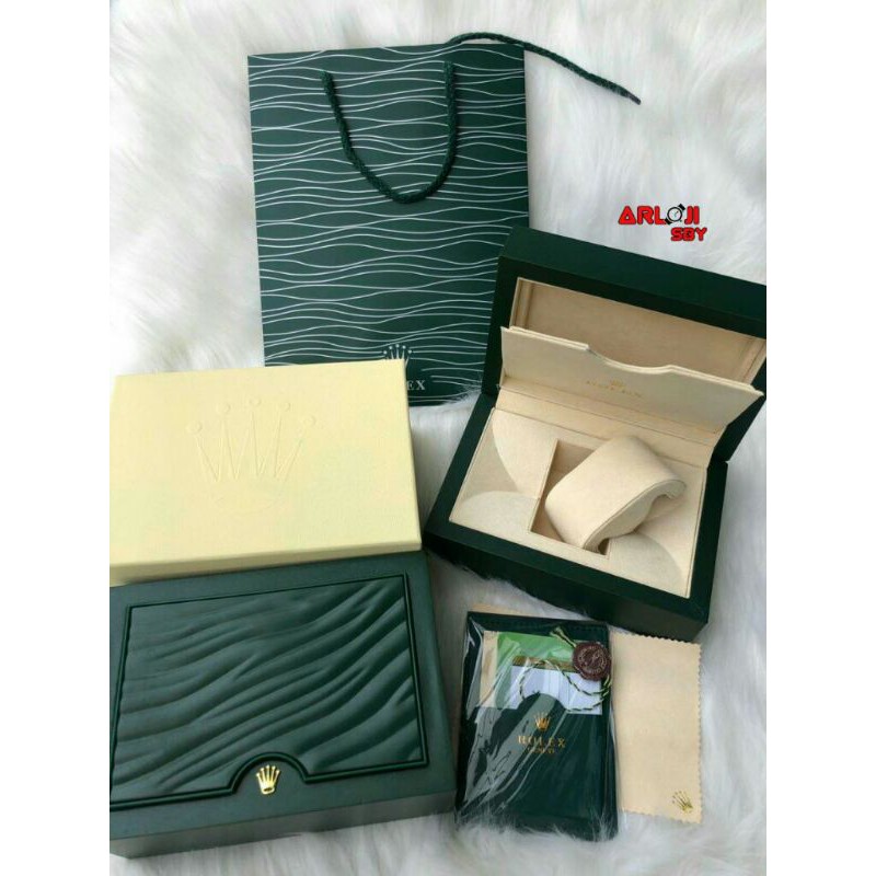 BOX JAM ROLEX ORIGINAL KOMPLIT PAPPER BAG