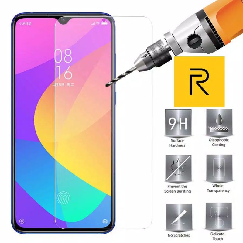 TEMPERED GLASS REALME C1/C2/C3/C11/C12/C15/C17/7/7i/3/3PRO