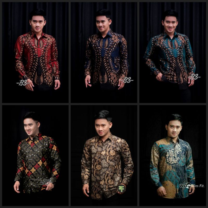 KEMEJA BATIK PANJANG PEKALONGAN SIZE M L XL XXL