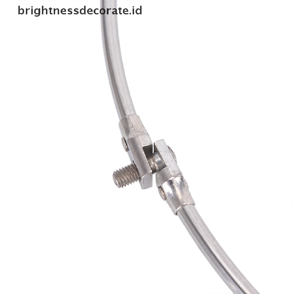 (Birth) Jaring Pancing Lipat Bahan Stainless Steel Bentuk Bulat