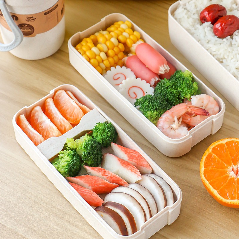 LUNCHBOX SUSUN 2 / 3 WHEAT STRAW / KOTAK BEKAL MAKAN LUNCH BOX BAHAN SERAT GANDUM 218 1227 227