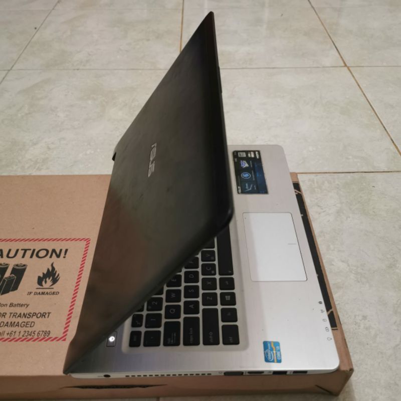 Laptop Asus K46CA Cor i3-3217U Ram 4GB HDD 500GB intel HD Graphic Windows 10 body slim mulus