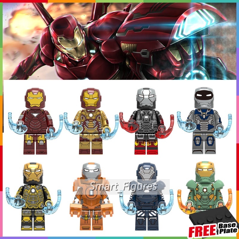 X0246 Mainan Action Figure Iron Man Minifigures Mark 6 22 36 37 38 40 41 42 Marvel Untuk Koleksihadiah Anak