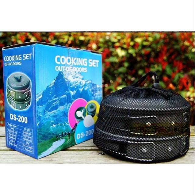 COOKING SET OUTDOOR - PAKET PANCI CAMPING - NESTING KEMPING GUNUNG