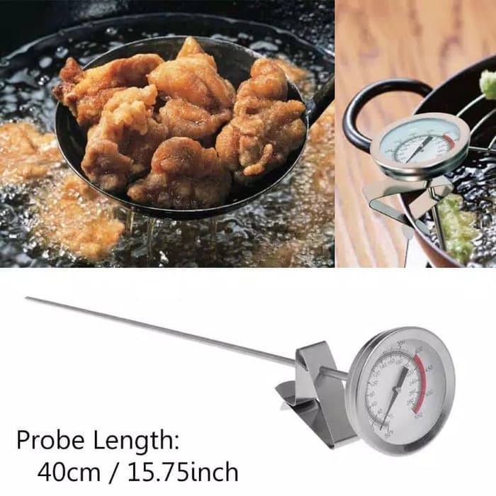 Thermometer Minyak Goreng Ayam Deep Fry Oil Termometer 40cm 300C