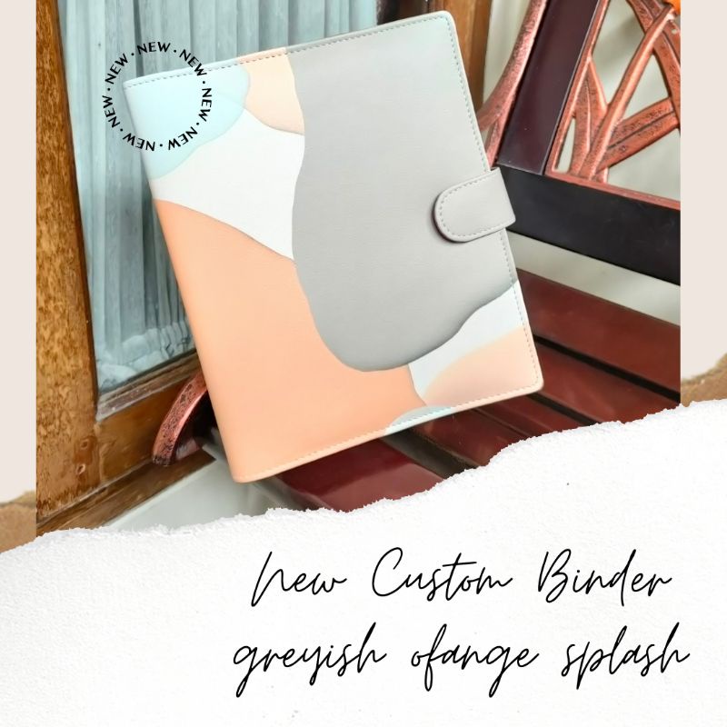 

Binder Greyish Orange Splash