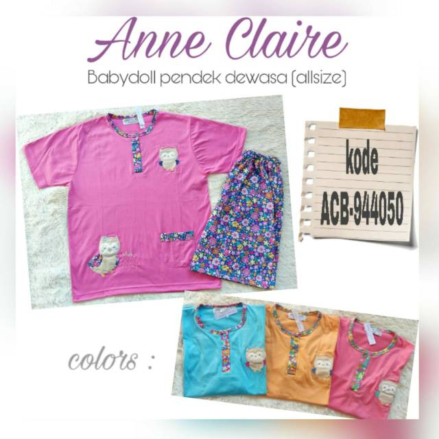 BABYDOLL DEWASA CELANA PENDEK