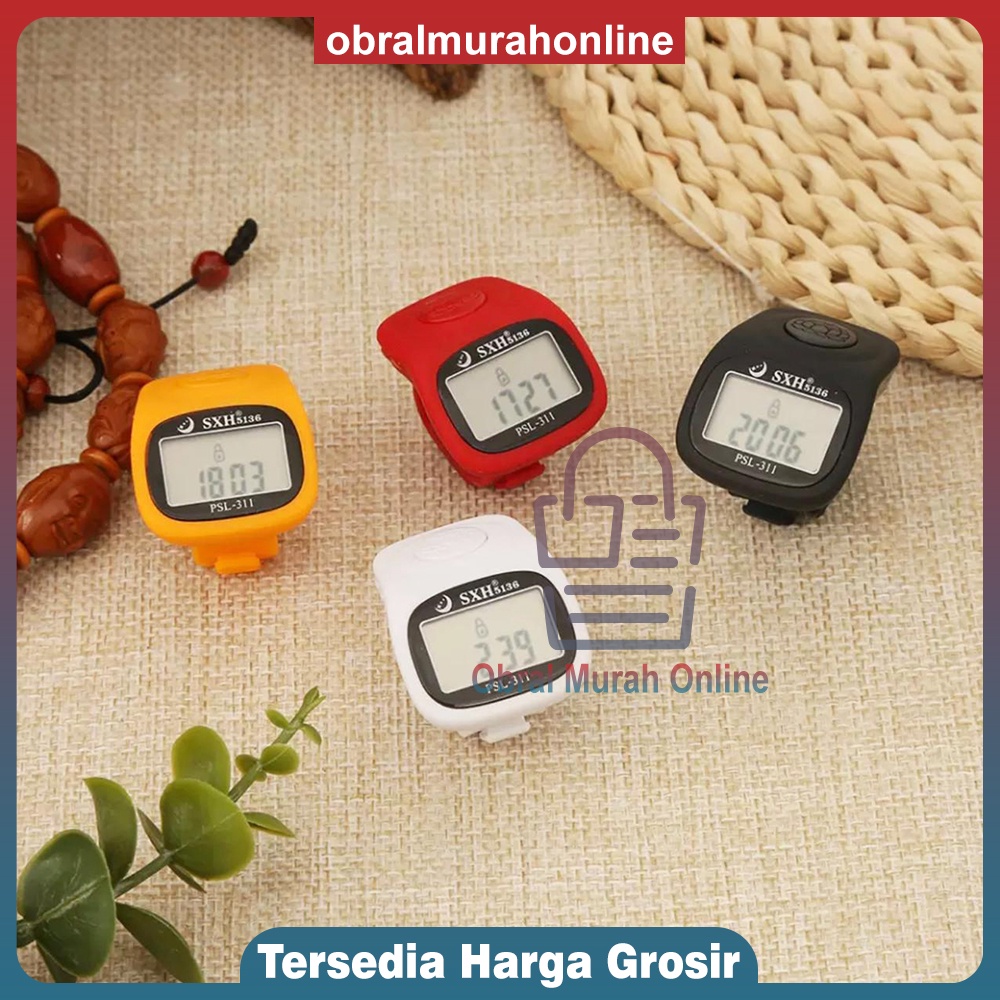Tasbih Digital Premium LED Alarm (Alarm Setting berapapun)
