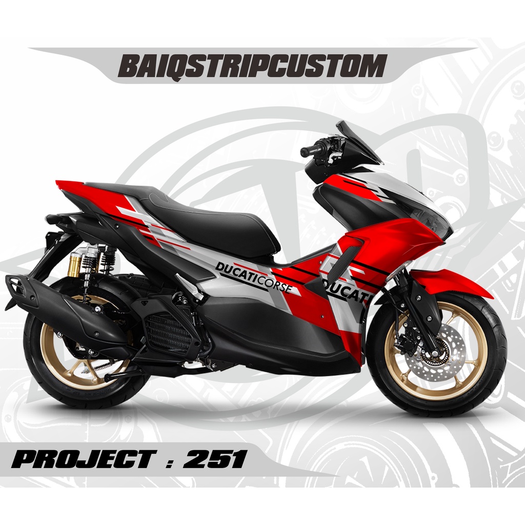 DECAL YAMAHA AEROX FULL BODY 2021 DUCATI CORSE
