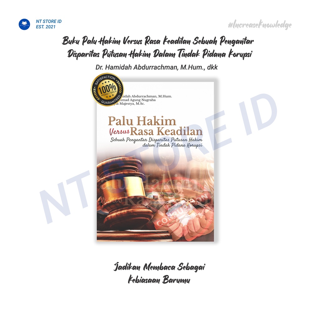 Jual Buku Palu Hakim Versus Rasa Keadilan Sebuah Pengantar Disparitas ...