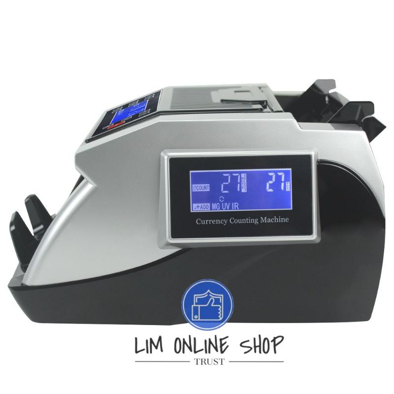 Mesin Penghitung Uang Money Counter Machine Otomatis Deteksi Uang Palsu Display LCD Premium