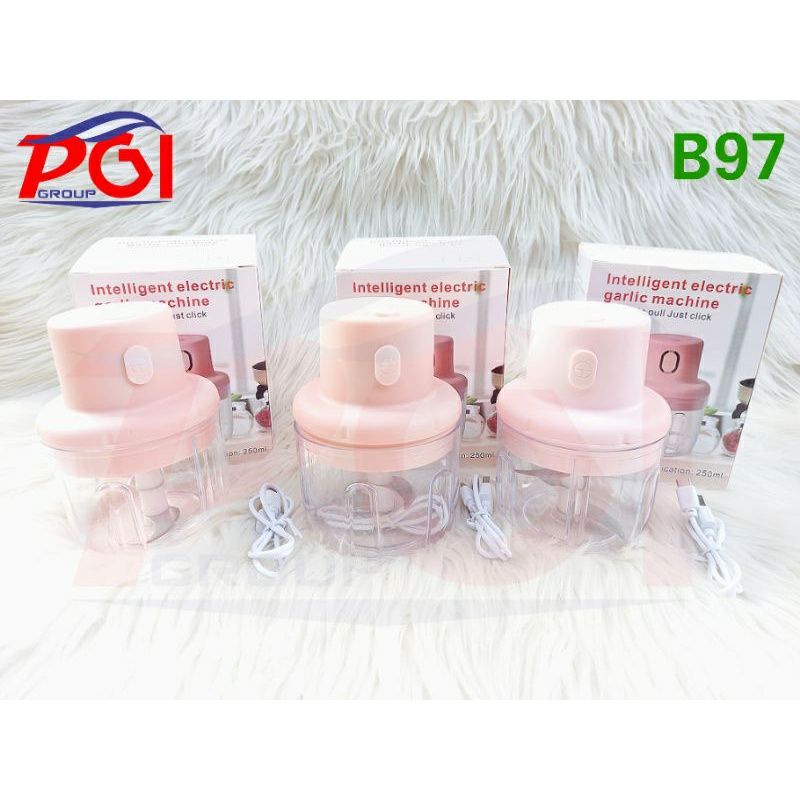 B ( B097 ) BLENDER BAWANG PORTABLE ELEKTRIK TANPA KABEL / BLENDER BUMBU MINI CHOPPER 250 ML