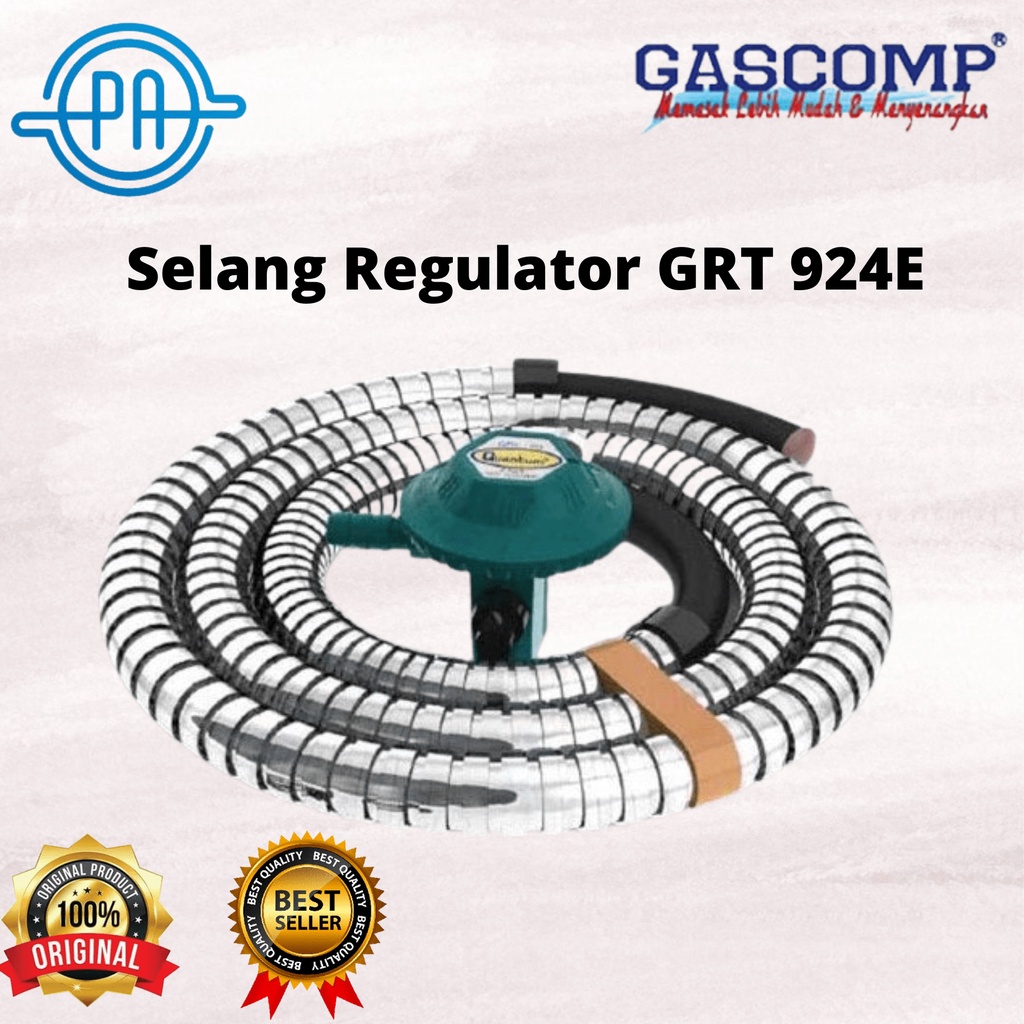 Selang Regulator Gascomp Selang Gas + Regulator Trading (GRT-924E)