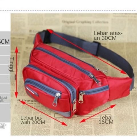 Waistbag pria gaul / Tas Selempang outdoor / tas pinggang pria