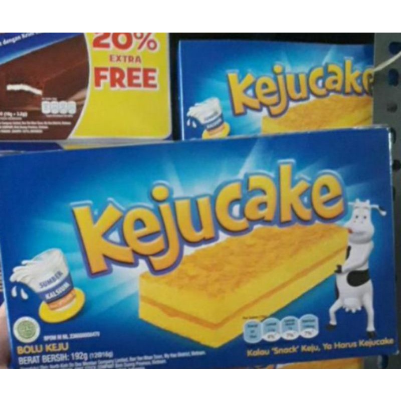 BOX - Kraft Keju Cake Bolu Softcake Keju Isi 12 Pcs