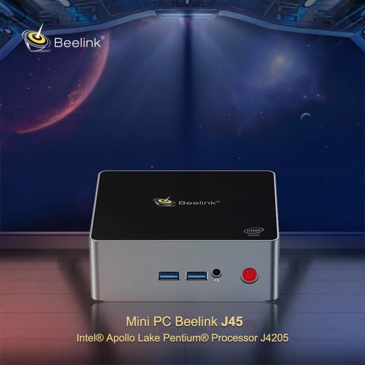 BEELINK J45 Mini PC - Intel Apollo J4205 - 4GB RAM 128GB SSD Win 10