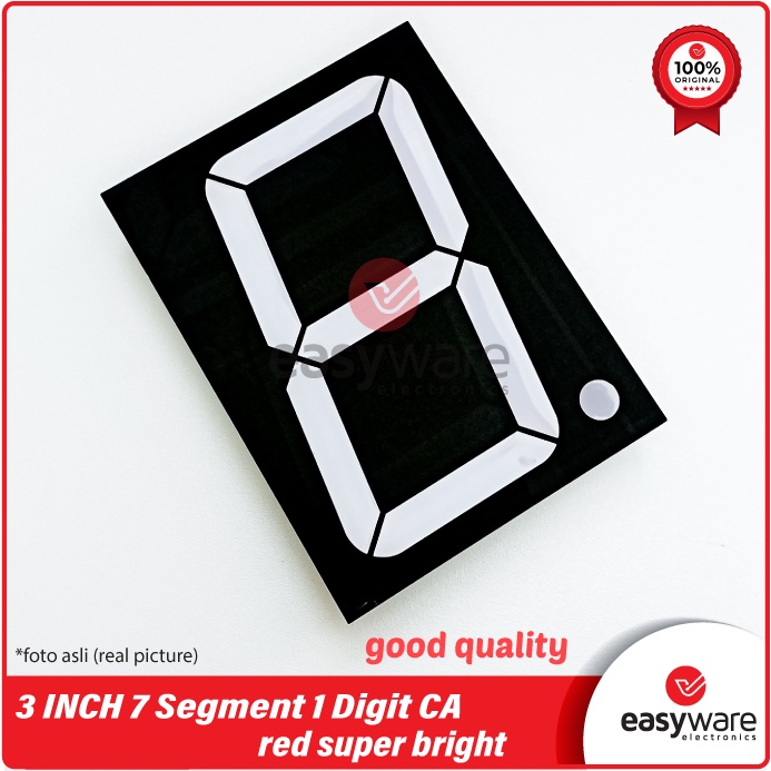 7 Segment 3 INCH CA Super Bright KEM Original LED SEVEN SEGMENT