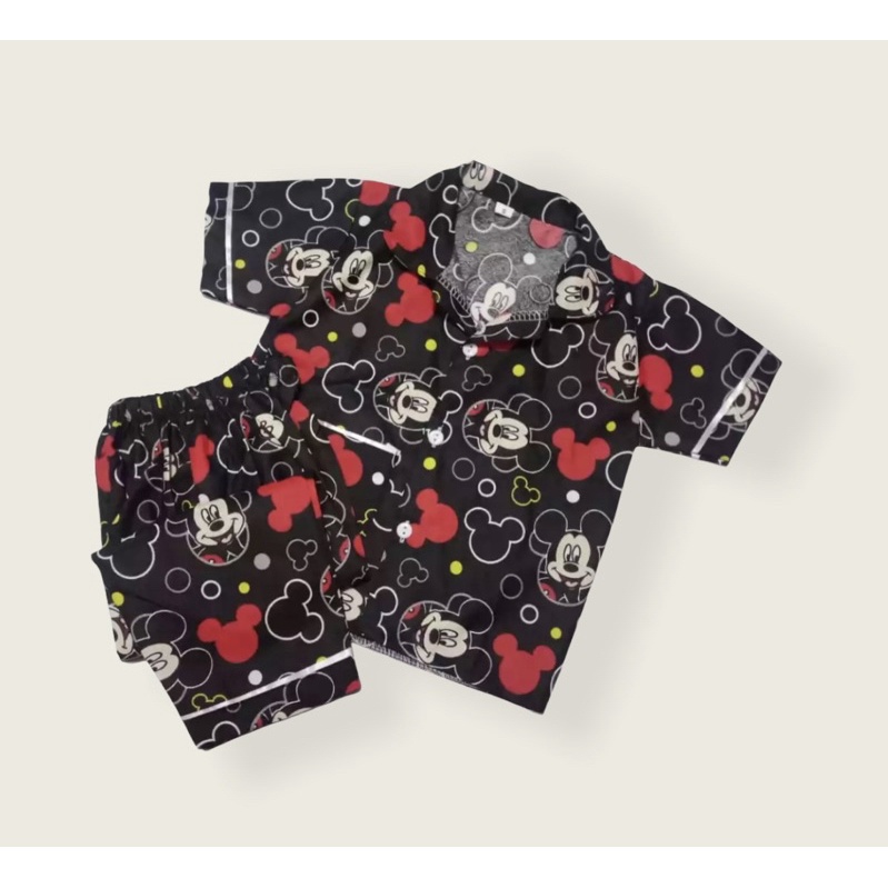 piyama anak motif micky mouse 1-16 tahun