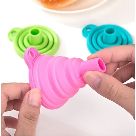 Corong Minyak Silicon Food Grade / Saringan Isi Minyak Ke Botol/ Corong Minyak Lipat /Corong isi Air