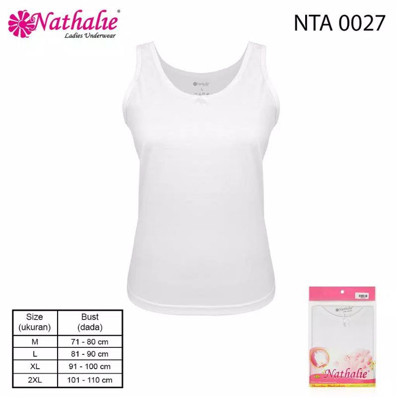 Nathalie  Kaos Dalam Wanita  Katun NTA 0027 Nathalie  Katun Original