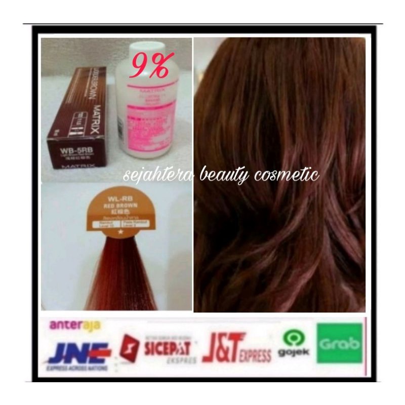 cat rambut matrix WB-5RB LIGHT BROWN RED BROWN