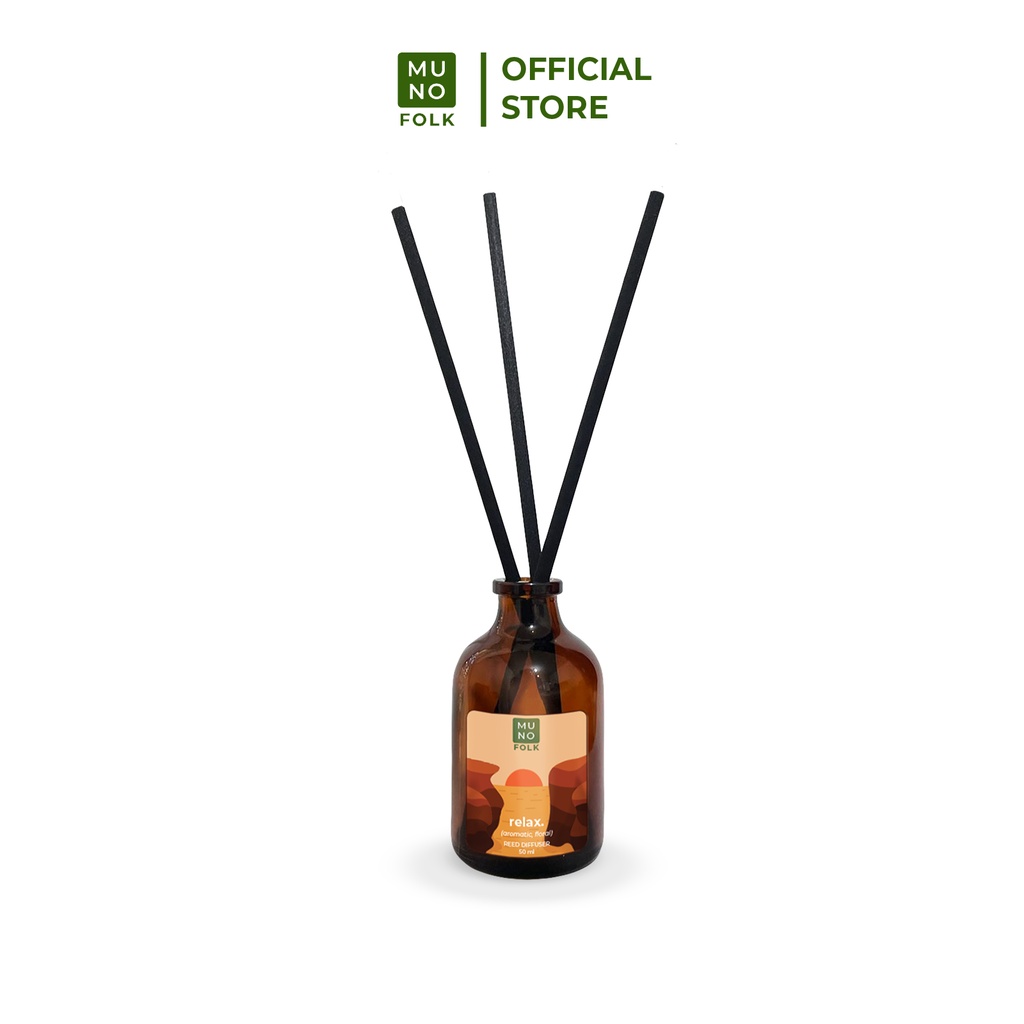 Muno Folk - Reed Diffuser 50ml I Pengharum ruangan aromaterapi-Relax
