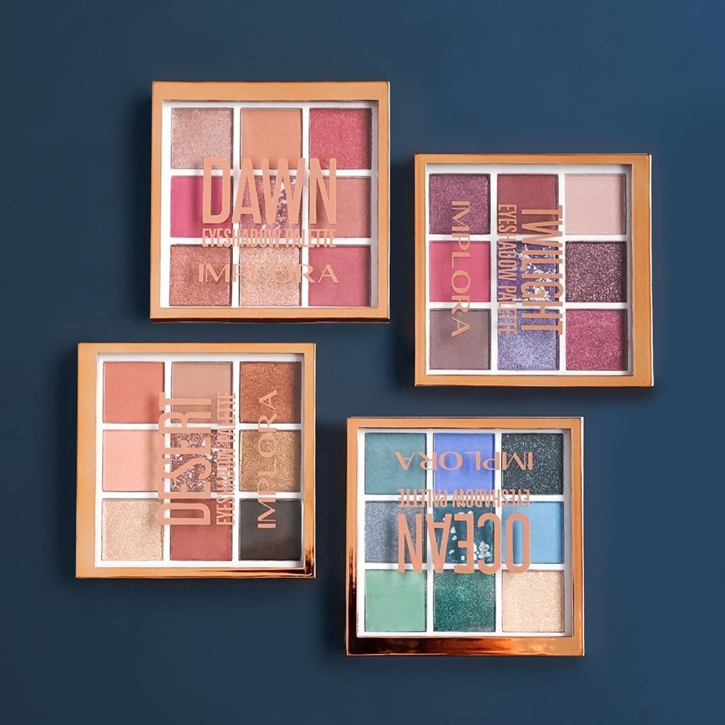 IMPLORA New Eyeshadow Palette | DESERT | TWILIGHT | DAWN | OCEAN