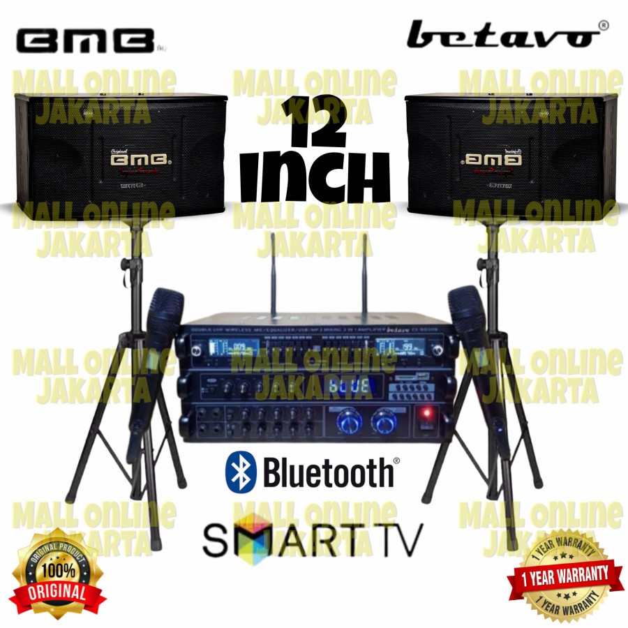 Paket sound bmb 12 inch Original Power ampli betavo paketan karaoke