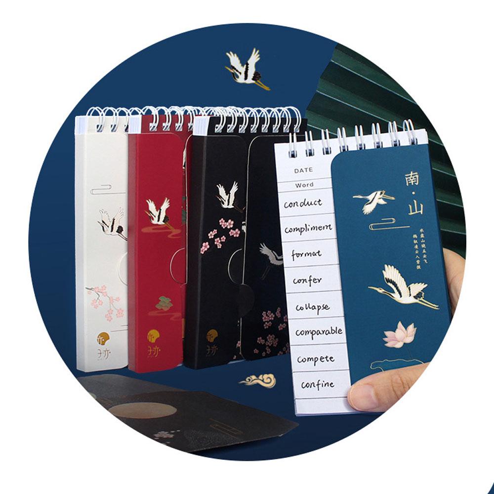 [Elegan] Hadiah Siswa Notebook Kosa Kata Kawaii Cute Portable Planner Loose-Leaf Belajar Menulis Mengaji Bahasa Asing Buku Kata