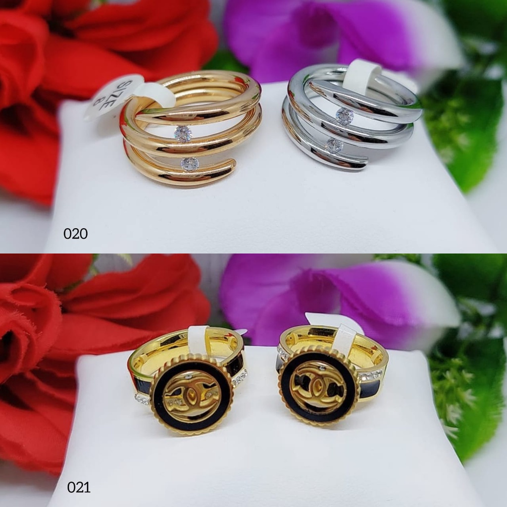 Cincin Titanium Permata 020-021 Terbaru