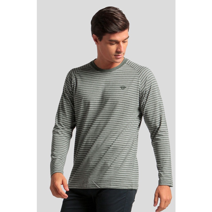 Kaos Pria Original MGEE Lengan Panjang Marcus 005 Green