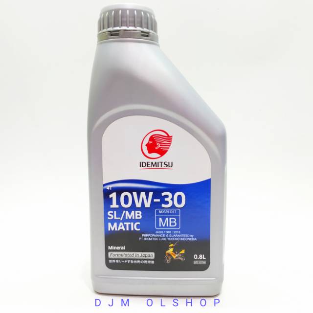 IDEMITSU Oil Matik 4T SL/MB 10W/30 Mineral 800ml