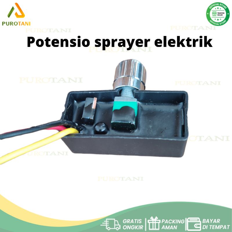 Potensio semprotan tangki kap sprayer elektrik