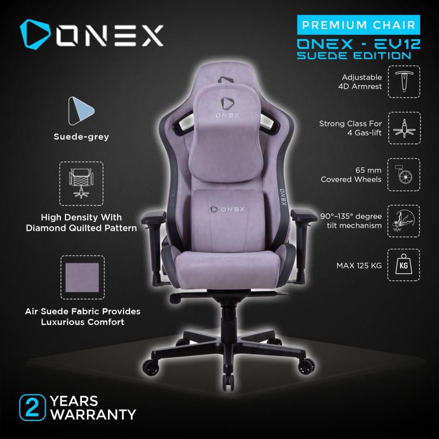 ONEX EV12 EVOLUTION SUEDE EDITION KURSI GAMING CHAIR