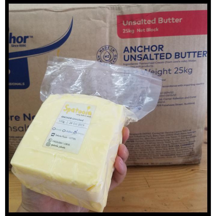 

TERBARU Unsalted butter Anchor 500gr