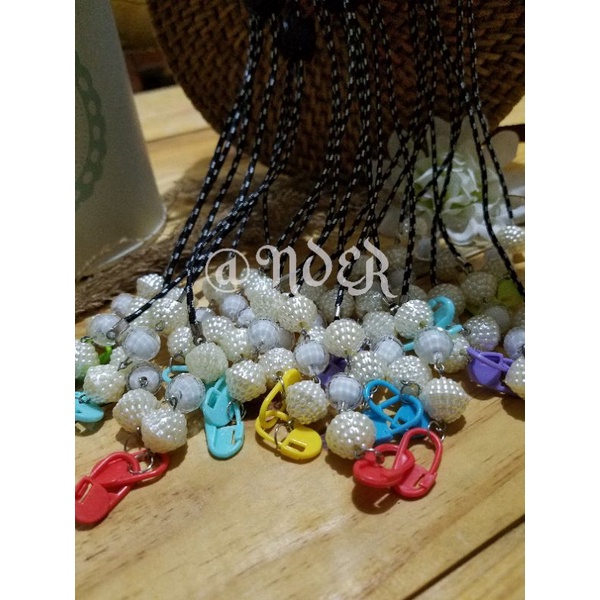 Tali Kalung Masker /Kalung Masker Hijab 2in1 Strap Masker/ Konektor Masker Mutiara