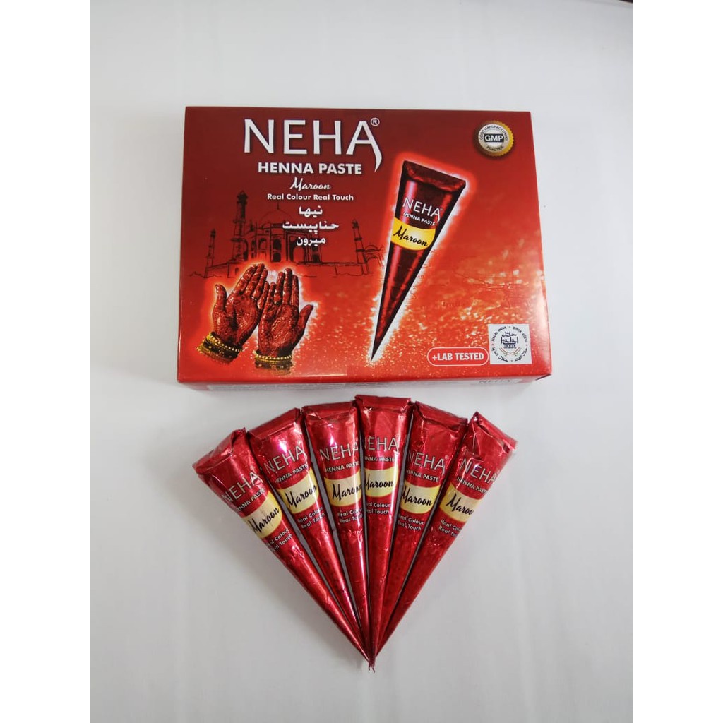 HENNA NEHA PASTE HEENA HALLAL Isi 12 PCS