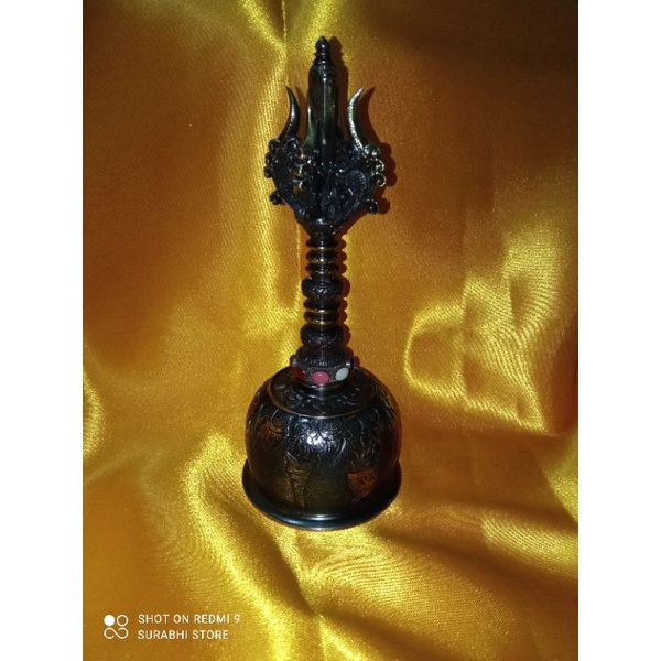 Bajra Genta manggis  Bali metatah Senjata Dewata Nawa Sanga timbul brown