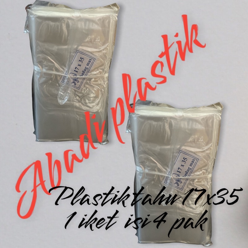 PLASTIK PP TAHU 17x35 / PP BENING TIPIS 17X35