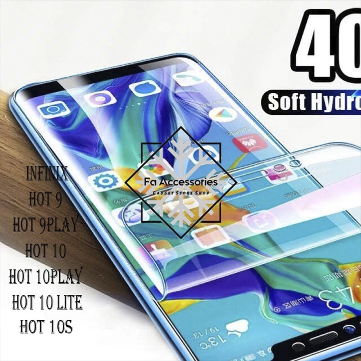 FA ANTI GORES JELLY HYDROGEL INFINIX HOT 9 9PLAY 10 10s s 10PLAY 11 11S 11PLAY 12 12i 12s 12PLAY 12PRO 20 20i 20S 30 30i 30PLAY 5G PRO PLAY i S NFC LITE FULL SCREEN PROTECTOR